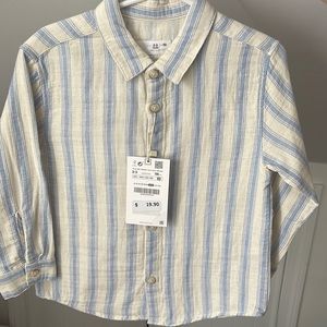Zara button down toddler boy